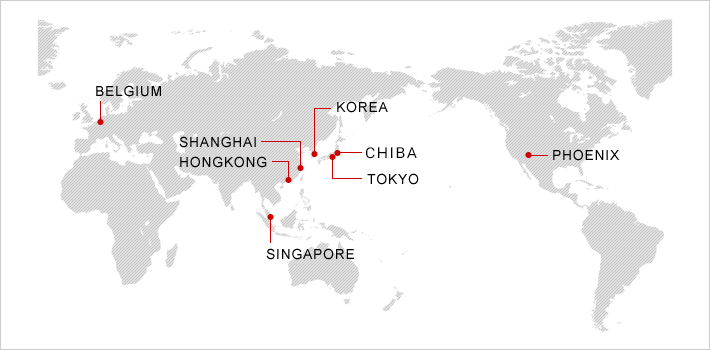 事業部案内世界地図
